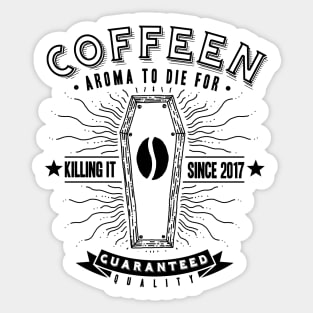 Coffee Coffin Sticker